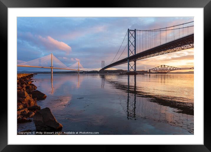 Firth of Forth Sunrise Framed Mounted Print by Philip Stewart