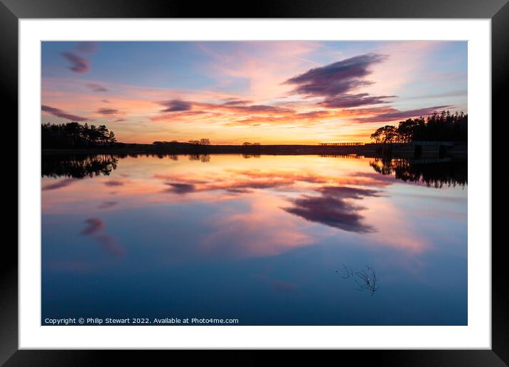 Harlaw Reservoir Framed Mounted Print by Philip Stewart