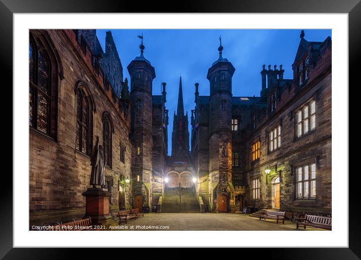 New College, The University of Edinburgh Framed Mounted Print by Philip Stewart