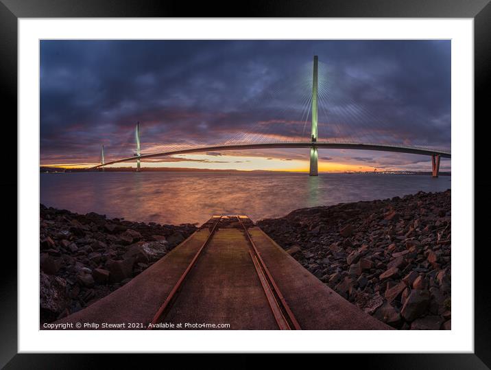 Queensferry Crossing Framed Mounted Print by Philip Stewart