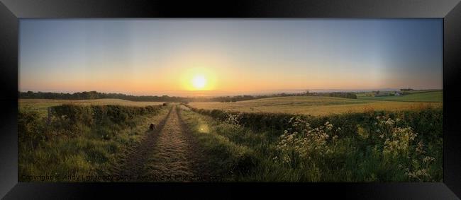 Lanarkshire Sunrise Framed Print by Andy Lightbody
