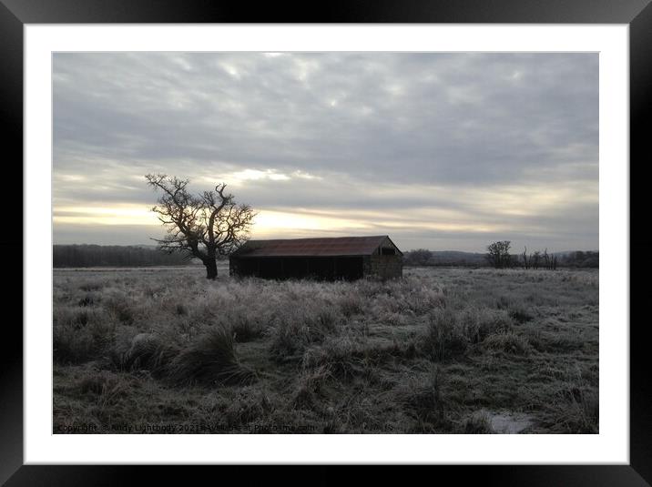 Solitary Scene Framed Mounted Print by Andy Lightbody