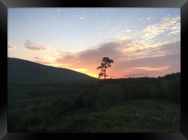 Gartcarron Sunrise Framed Print by Andy Lightbody