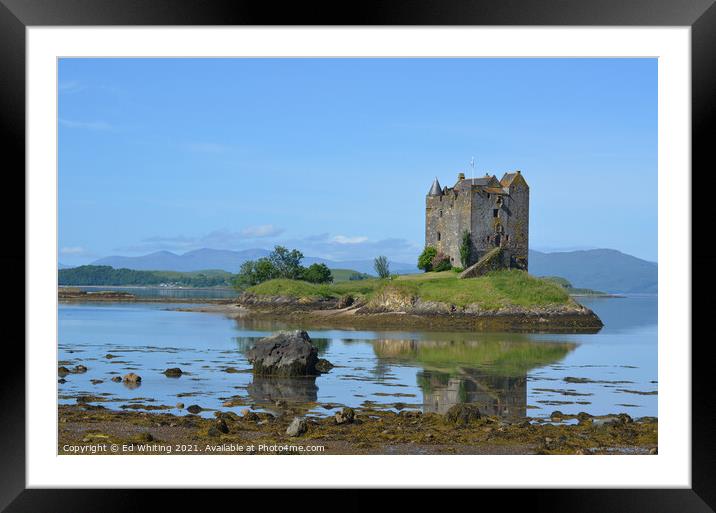 Castle Stalker Framed Mounted Print by Ed Whiting