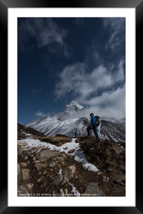 Going up Framed Mounted Print by Ed Whiting