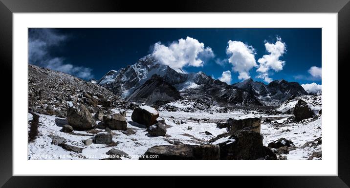 Frozen world Framed Mounted Print by Ed Whiting