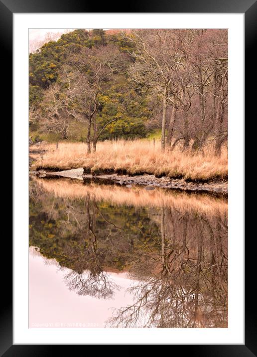 Abstract reflection Framed Mounted Print by Ed Whiting
