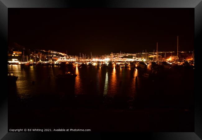 Brixham Harbour Framed Print by Ed Whiting