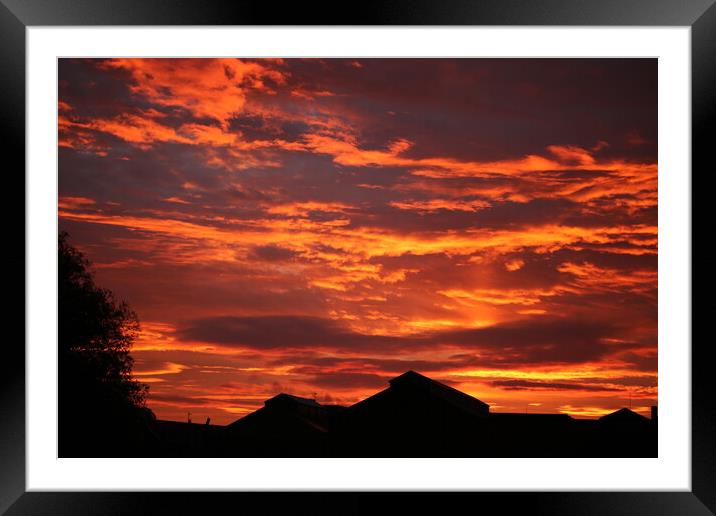 Industrial sunrise Framed Mounted Print by Paul Clover