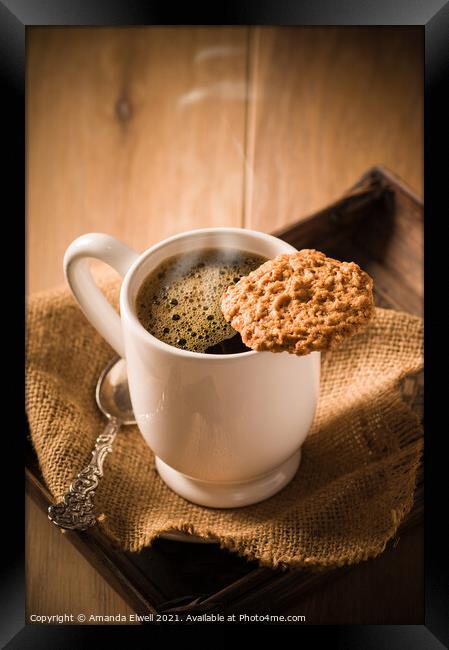 Coffee & Biscuit Framed Print by Amanda Elwell