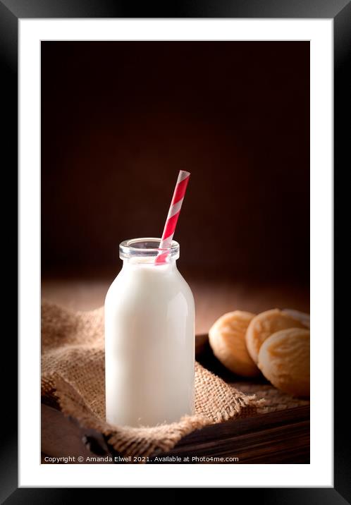 Milk & Cookies Framed Mounted Print by Amanda Elwell