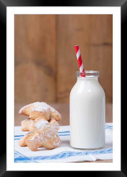Milk & Cookies Framed Mounted Print by Amanda Elwell