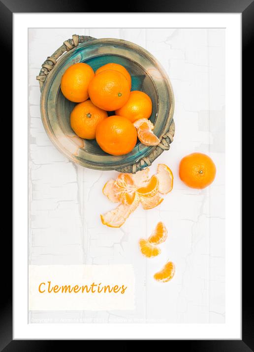 Clementines Framed Mounted Print by Amanda Elwell