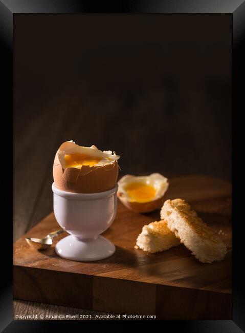 Soft Boiled Egg Framed Print by Amanda Elwell