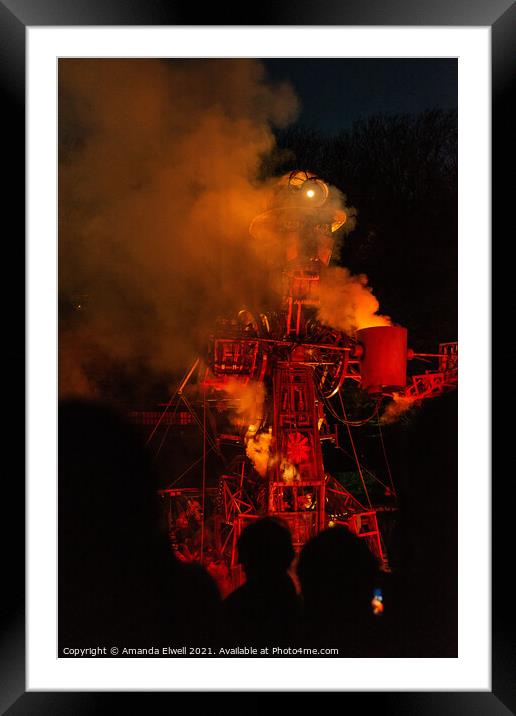 The Man Engine Framed Mounted Print by Amanda Elwell