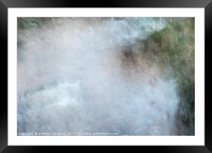 Water Rush Framed Mounted Print by Anthony Jacobson