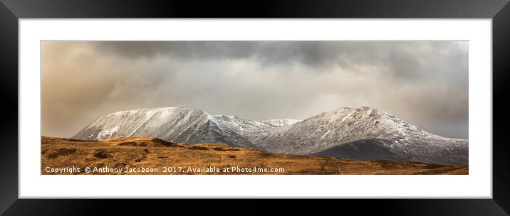 Black Mount Framed Mounted Print by Anthony Jacobson