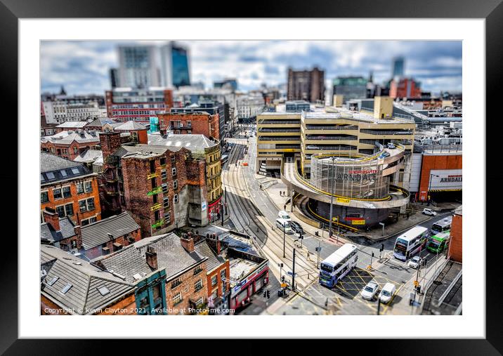 Miniature Manchester Framed Mounted Print by Kevin Clayton