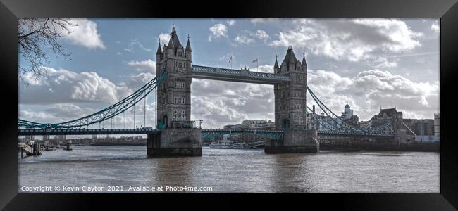 Tower Bridge Framed Print by Kevin Clayton