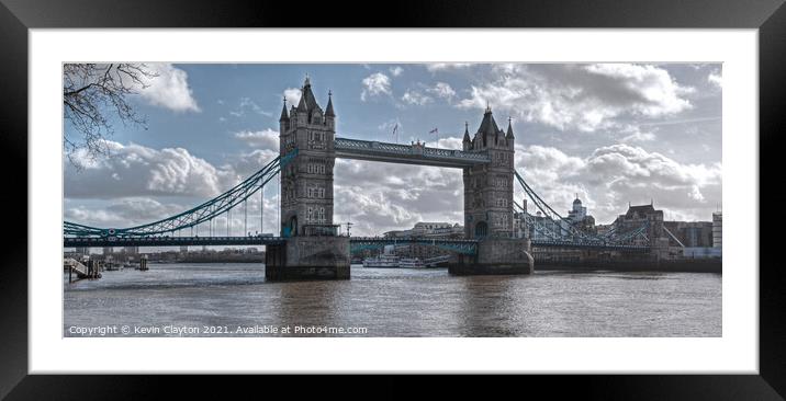 Tower Bridge Framed Mounted Print by Kevin Clayton