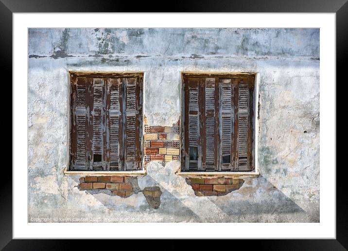 Shutters Framed Mounted Print by Kevin Clayton