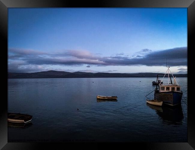 Looking out from Aberdyfi/ Aberdovey waterfront  Framed Print by Melissa Theobald