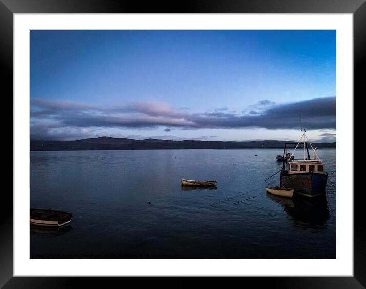 Looking out from Aberdyfi/ Aberdovey waterfront  Framed Mounted Print by Melissa Theobald