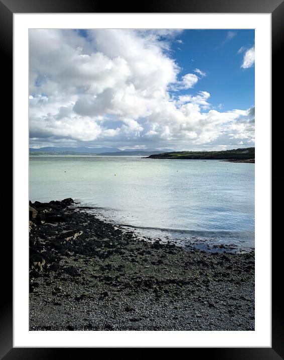 High Tide at Red Wharf Bay, Anglesey Framed Mounted Print by Melissa Theobald