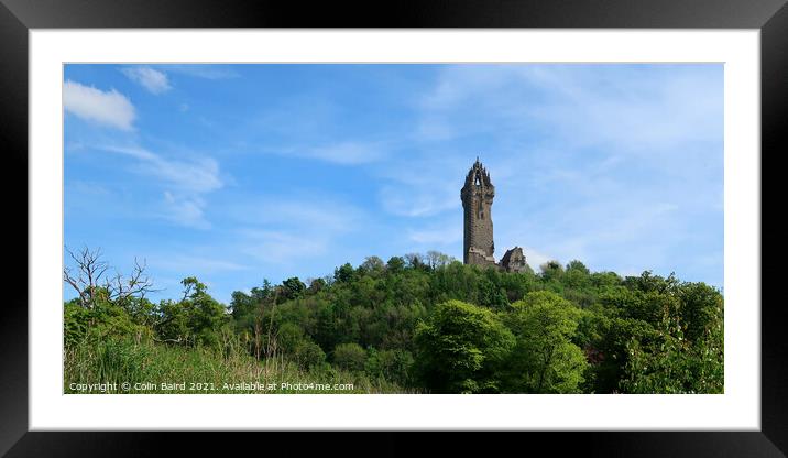 Wallace Monument, Stirling Framed Mounted Print by Colin Baird