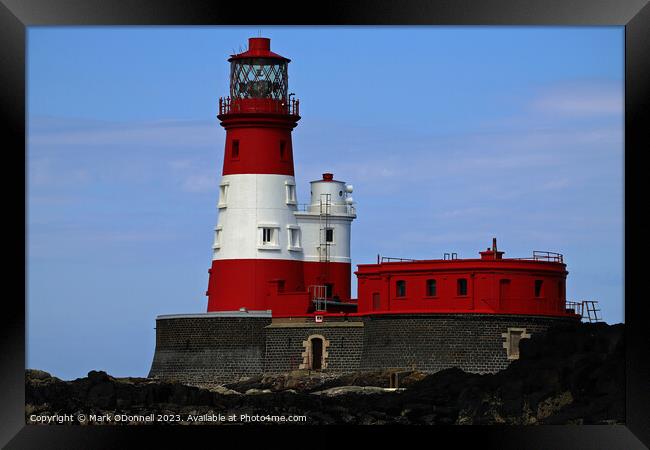 Lighthouse Farne Islands Framed Print by Mark ODonnell