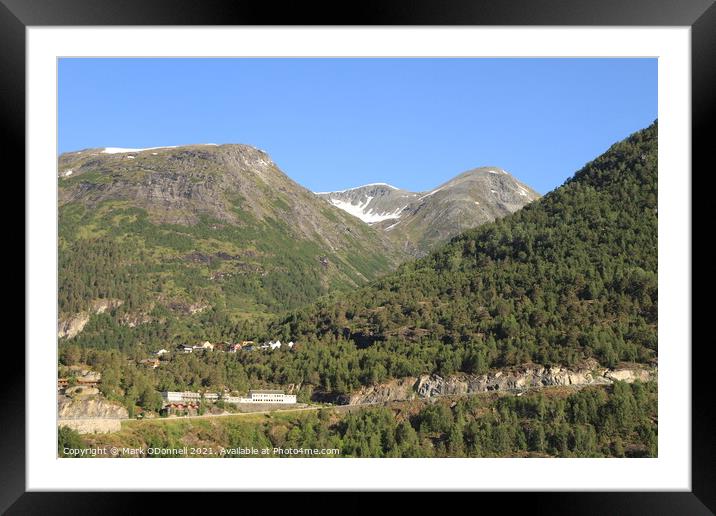 Norway Landscape 1 Framed Mounted Print by Mark ODonnell