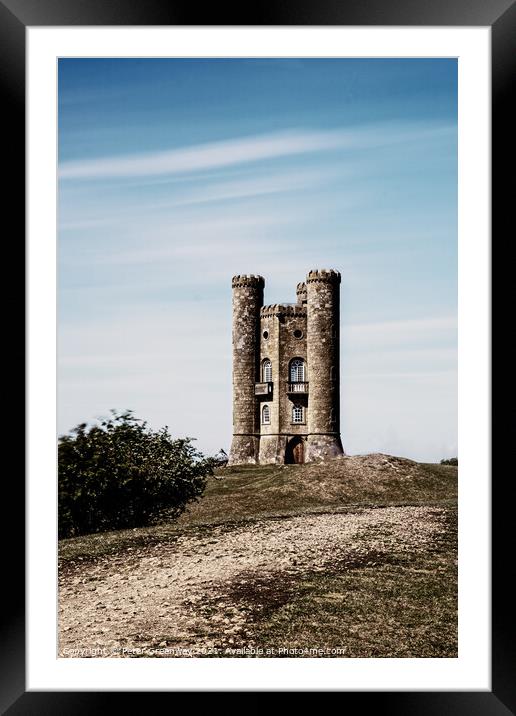 Broadway Tower - A Folly In the Heart Of The Cotsw Framed Mounted Print by Peter Greenway
