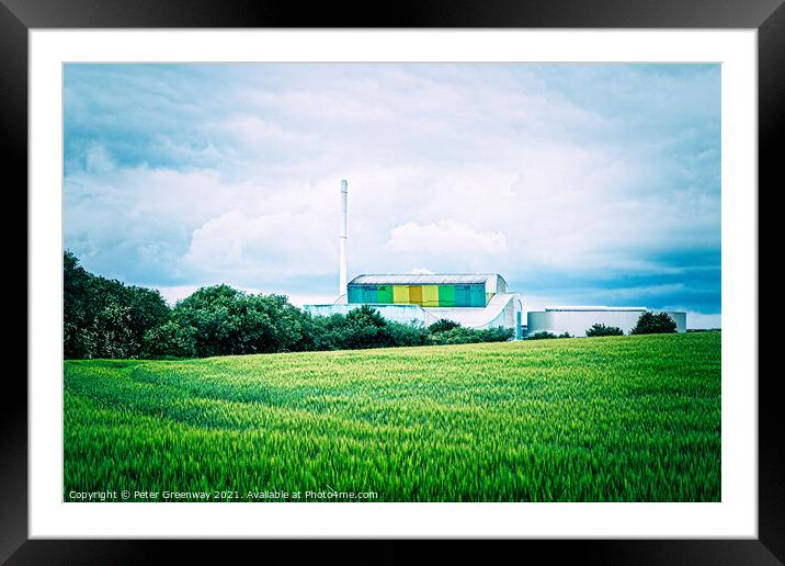 A Recycling Centre In The Heart Of The Oxfordshire Countryside Framed Mounted Print by Peter Greenway