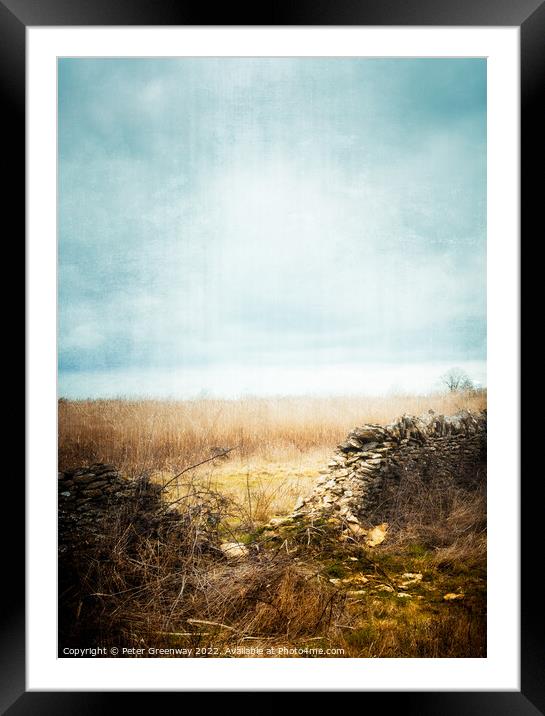 The Rural Oxfordshire Countryside Framed Mounted Print by Peter Greenway