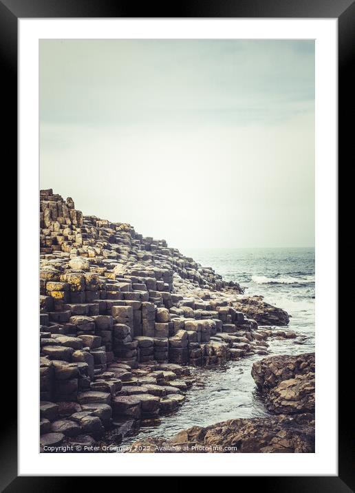 The Giants Causeway, Northern Ireland Framed Mounted Print by Peter Greenway