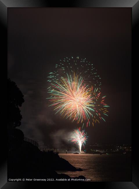 2022 British Firework Championships From 'Devils P Framed Print by Peter Greenway