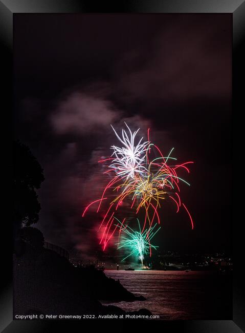 2022 British Firework Championships From 'Devils P Framed Print by Peter Greenway