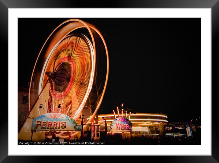 Much Loved 'Big Wheel' Ride At The Annual Street Fair In St Giles, Oxford Framed Mounted Print by Peter Greenway