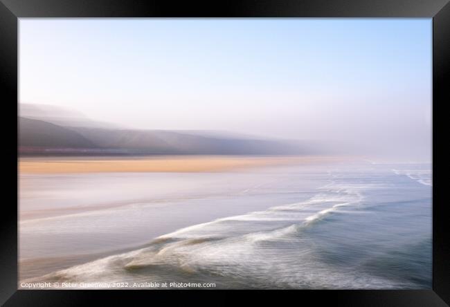 Saltburn-by-the-Sea On The North Yorkshire Coast O Framed Print by Peter Greenway