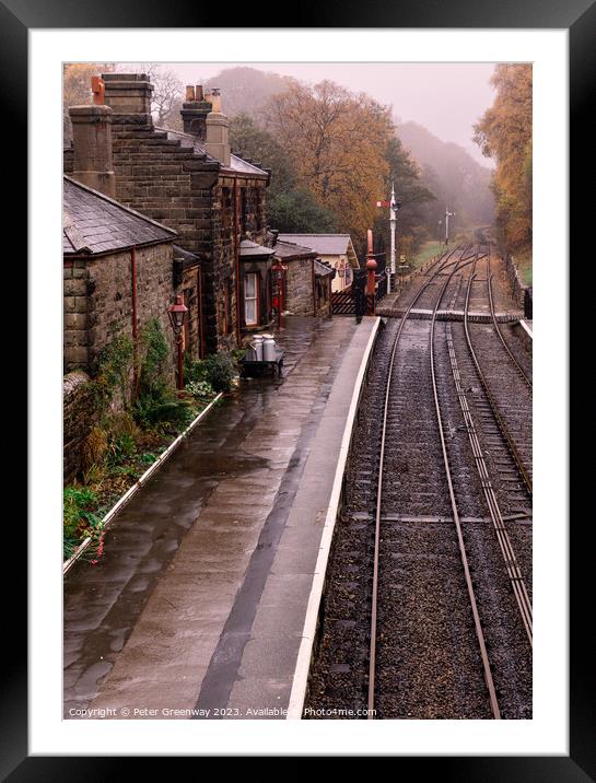 Goathland Period Railway Station On The North York Framed Mounted Print by Peter Greenway