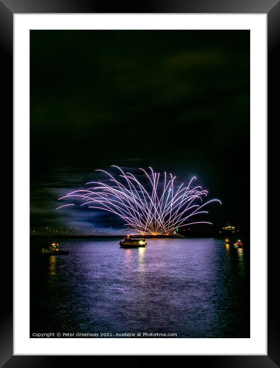 British Firework Championships 2019 Framed Mounted Print by Peter Greenway