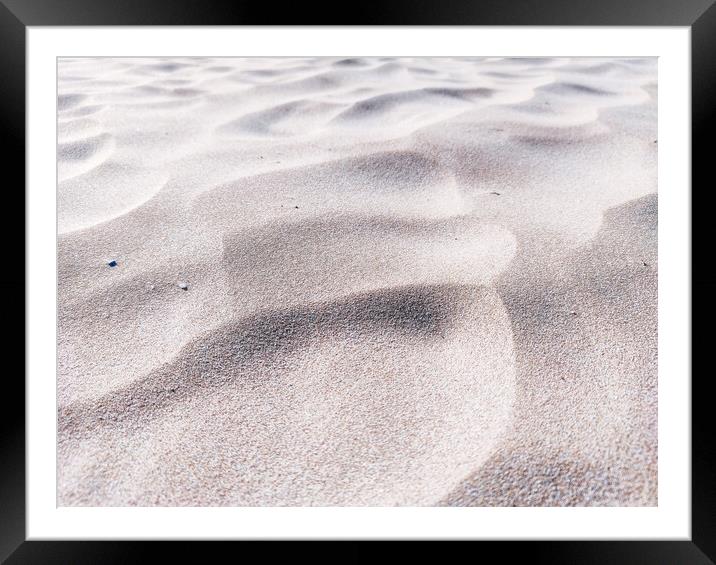 Close up of beach dunes Framed Mounted Print by Sol Cantero