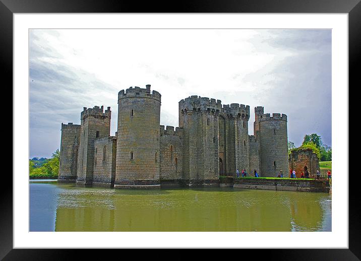 Bodiam Castle Framed Mounted Print by Gö Vān