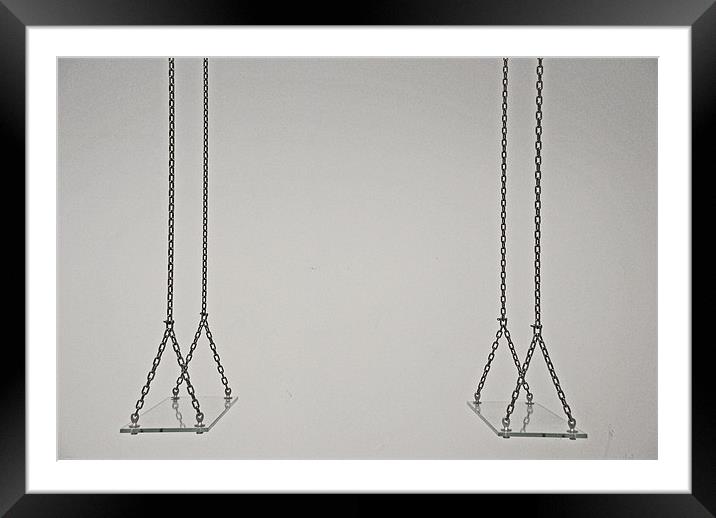 Swing Framed Mounted Print by Gö Vān