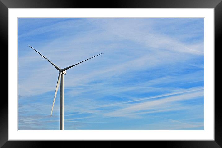 Windmill Framed Mounted Print by Gö Vān