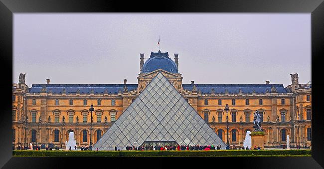 Le Louvre 3 Framed Print by Gö Vān