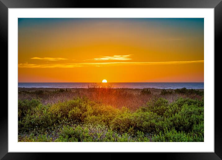 Sky sun Framed Mounted Print by Chuck Koonce