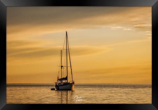 At Anchor Framed Print by Chuck Koonce