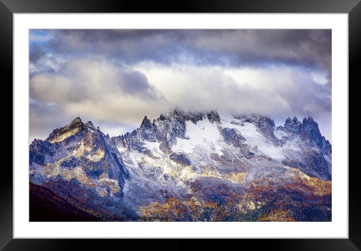 Mt Robertson Washing State USA Framed Mounted Print by Chuck Koonce