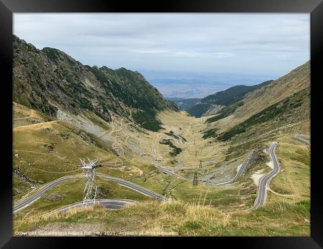 Outdoor mountain. Romania,Transfagarasan Framed Print by Georgiana Raluca Pahontu